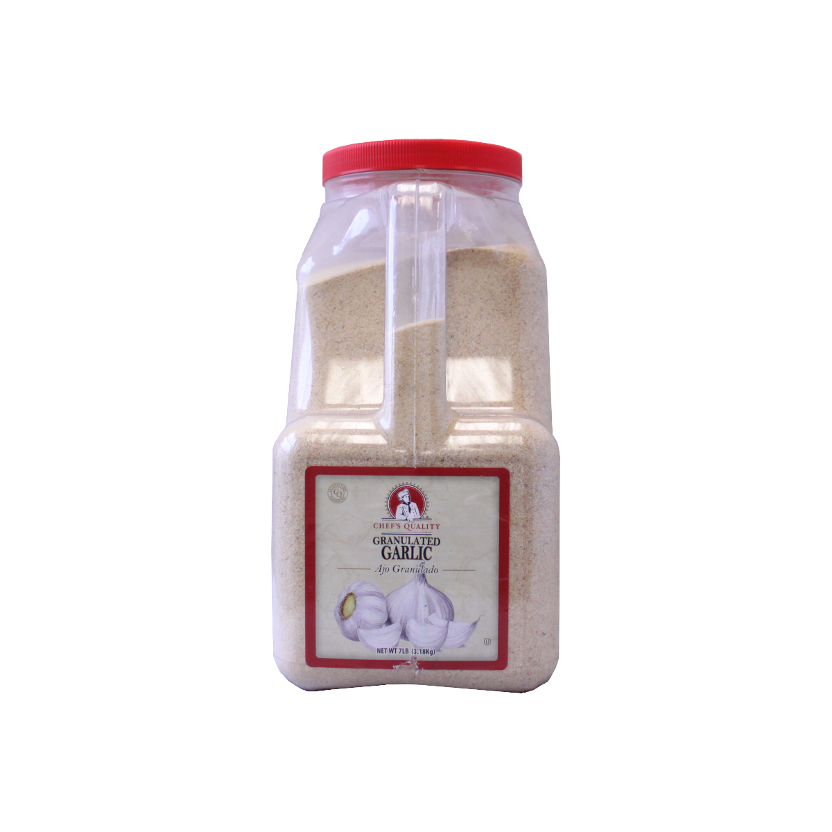  EA Granulate Garlic 7lb JAR Sun Food Warehouse